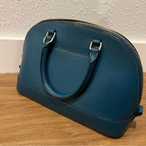 Blue coach handbag